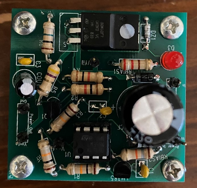 Final soldered circuit board